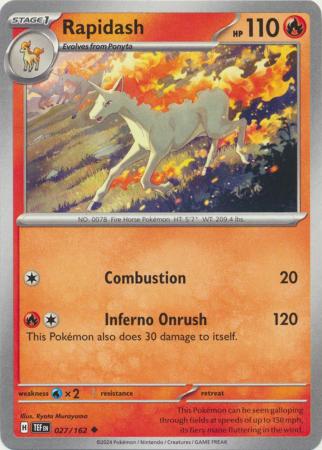 Rapidash - 027/162 - Uncommon