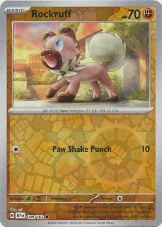 Rockruff - 089/162 - Common Reverse Holo