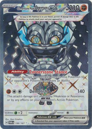 Cornerstone Mask Ogerpon ex - 199/167 - Full Art Secret Rare