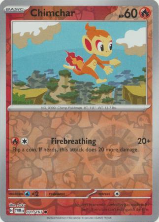 Chimchar - 031/167 - Common Reverse Holo