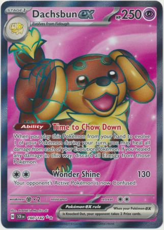 Dachsbun ex - 160/142 - Full Art Secret Rare