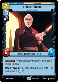 Count Dooku - Darth Tyranus - Spark of Rebellion (SOR)