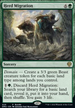 Dominaria United Promotional: Herd Migration (Bundle Foil) 429