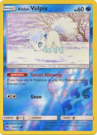 Alolan Vulpix - 53/214 - Common Reverse Holo