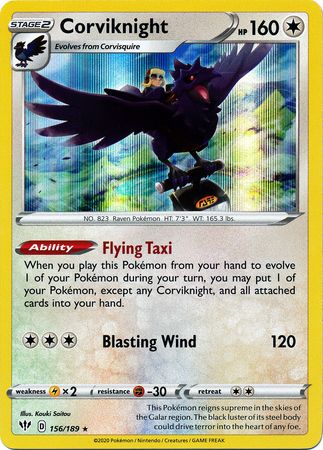 Corviknight - 156/189 - Holo Rare