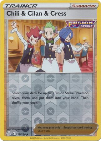 Chili & Cilan & Cress - 227/264 - Uncommon Reverse Holo