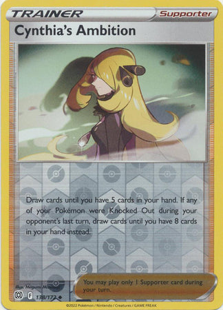 Cynthia's Ambition - 138/172 - Uncommon Reverse Holo