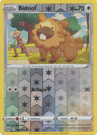 Bidoof - 120/172 - Common Reverse Holo