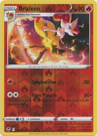 Braixen - 026/195 - Uncommon Reverse Holo