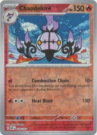 Chandelure - 038/197 - Uncommon Reverse Holo