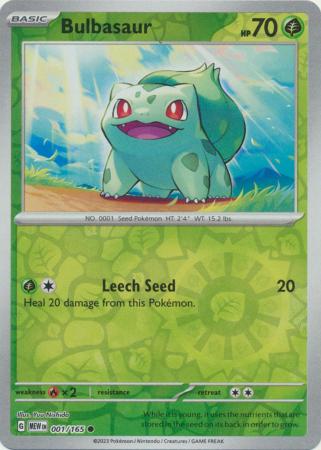 Bulbasaur - 001/165 - Common Reverse Holo