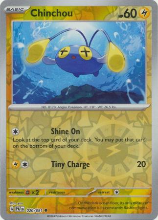 Chinchou - 020/091 - Common Reverse Holo