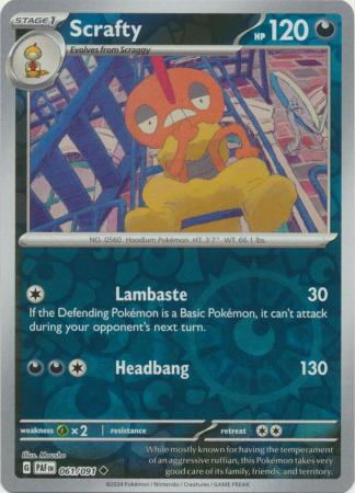 Scrafty - 061/091 - Uncommon Reverse Holo